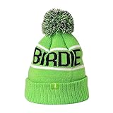 INZO Golf Birdie Blitz ゴルフボブルハットビーニー フリース裏地, ライトグリーン/ホワイト/ダークネイビー, One Size