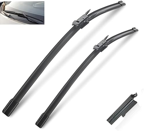 Escobillas de limpiaparabrisas delantero compatibles con BMW Serie 3 E90 E91 F30 F31 F34 F35 F80 parabrisas parabrisas ventana lluvia cepillos 24