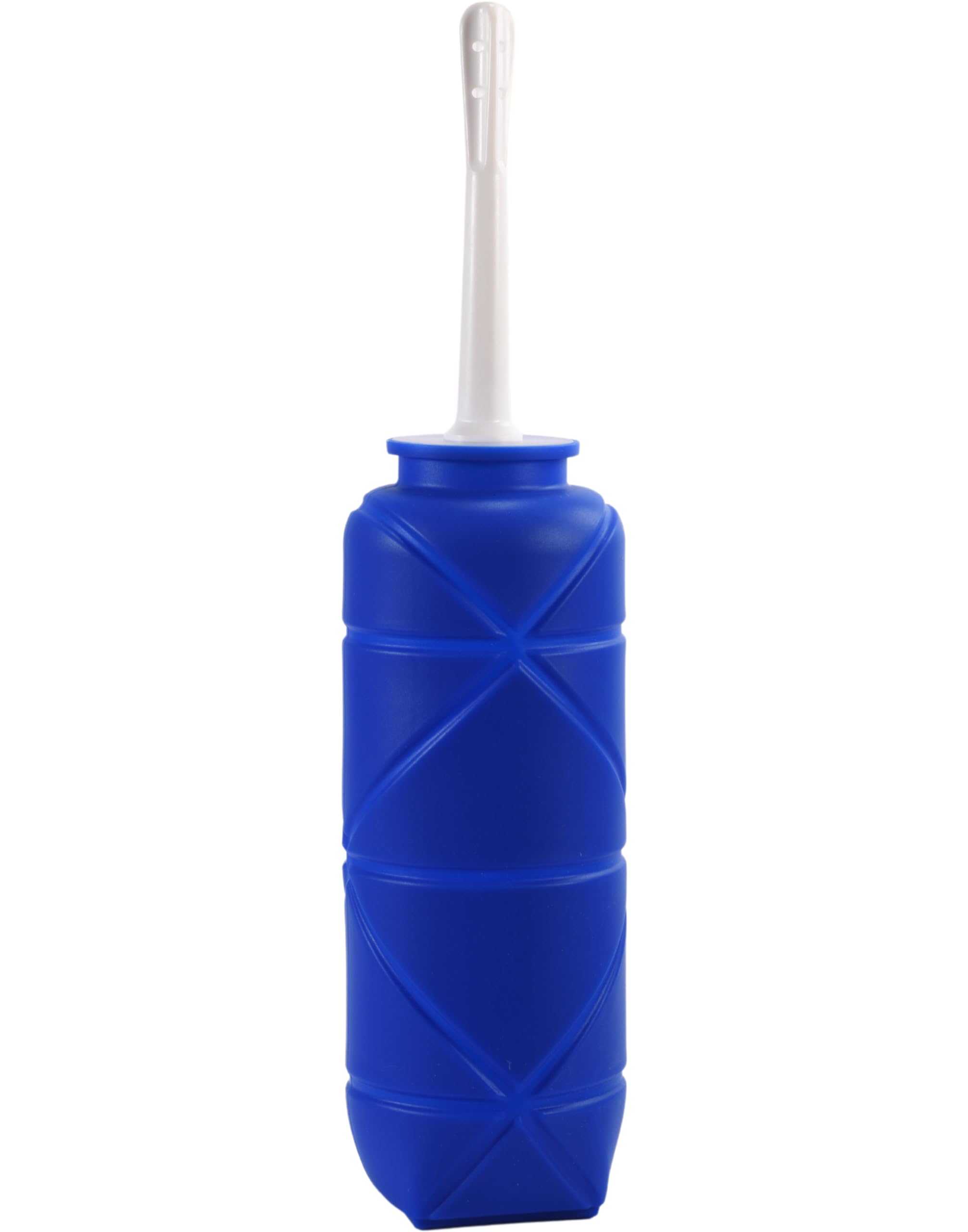 RVDKBULB Foldable Compact Silicone Douche Bottle, Reusable Travel Douche Kit, 24 FL Oz Capacity, Blue