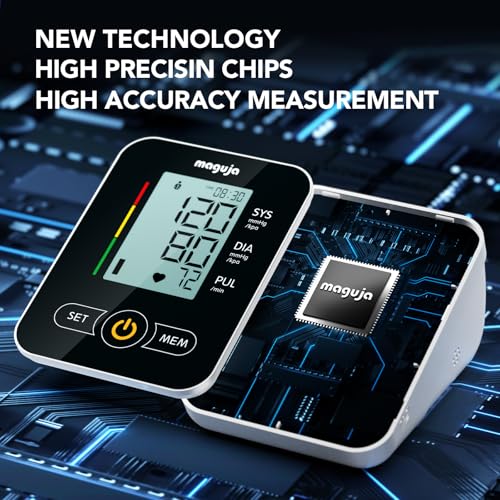 Arm Blood Pressure Monitor,maguja Blood Pressure Machine,BP Monitor Automatic Upper Arm Digital with Blood Pressure Cuff for Home Use - Image 4