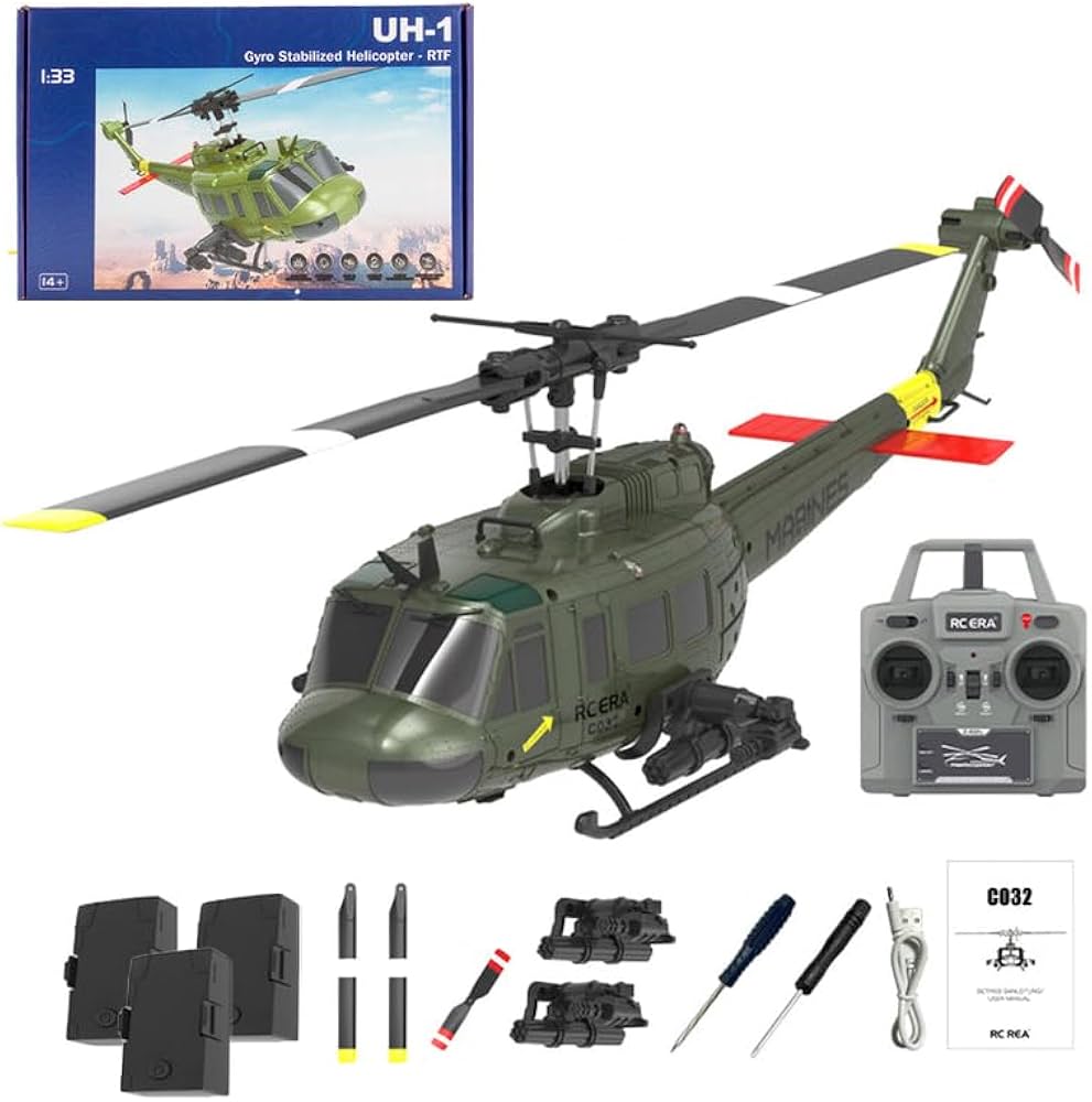 【RC ERA】ラジコンヘリコプター　C032 UH-1 Huey　1／48 Buy Actualia 1/48 RC Helicopter for Adults, RC ERA C032 UH-1 Huey
