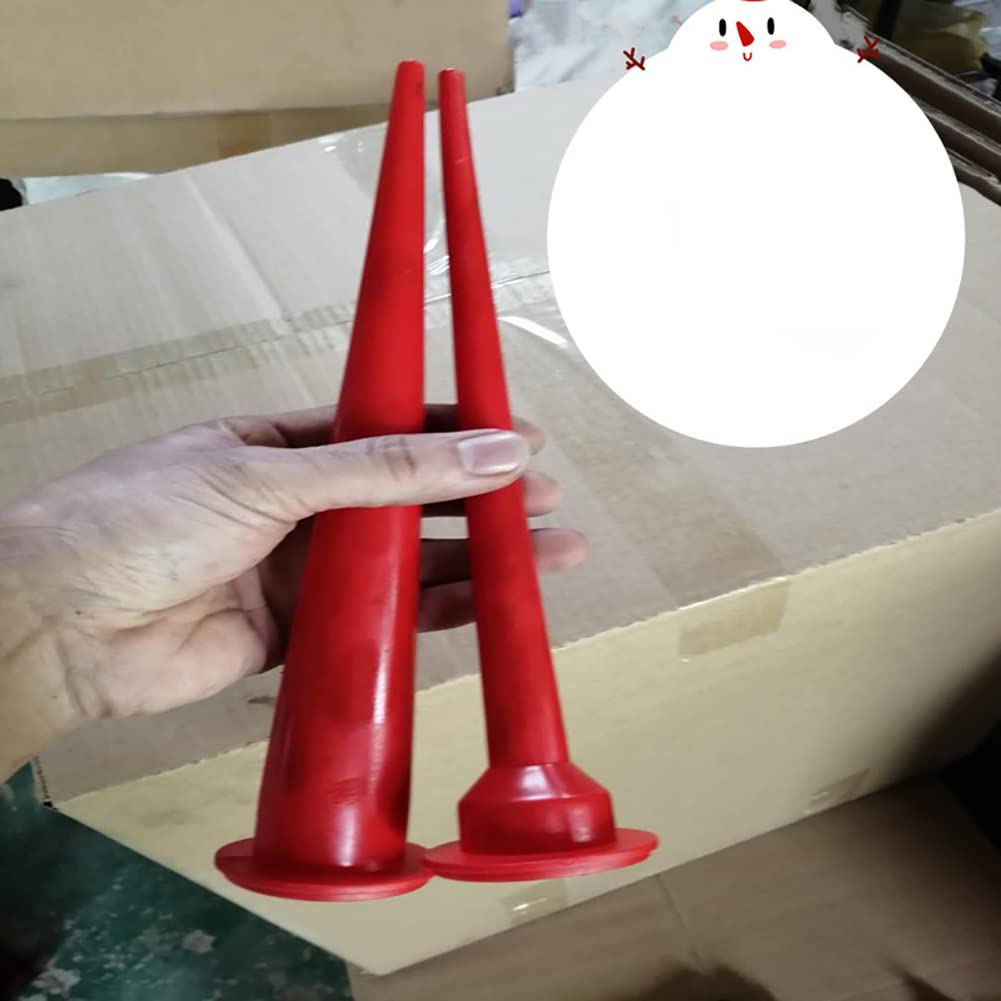 HugeDE 2 Pcs 30cm Plastic Cones Nozzles Caulk Nozzle Tip Caulking Nozzle Applicator Caulking Gun Extension Tips for Sausage Caulking - Image 4