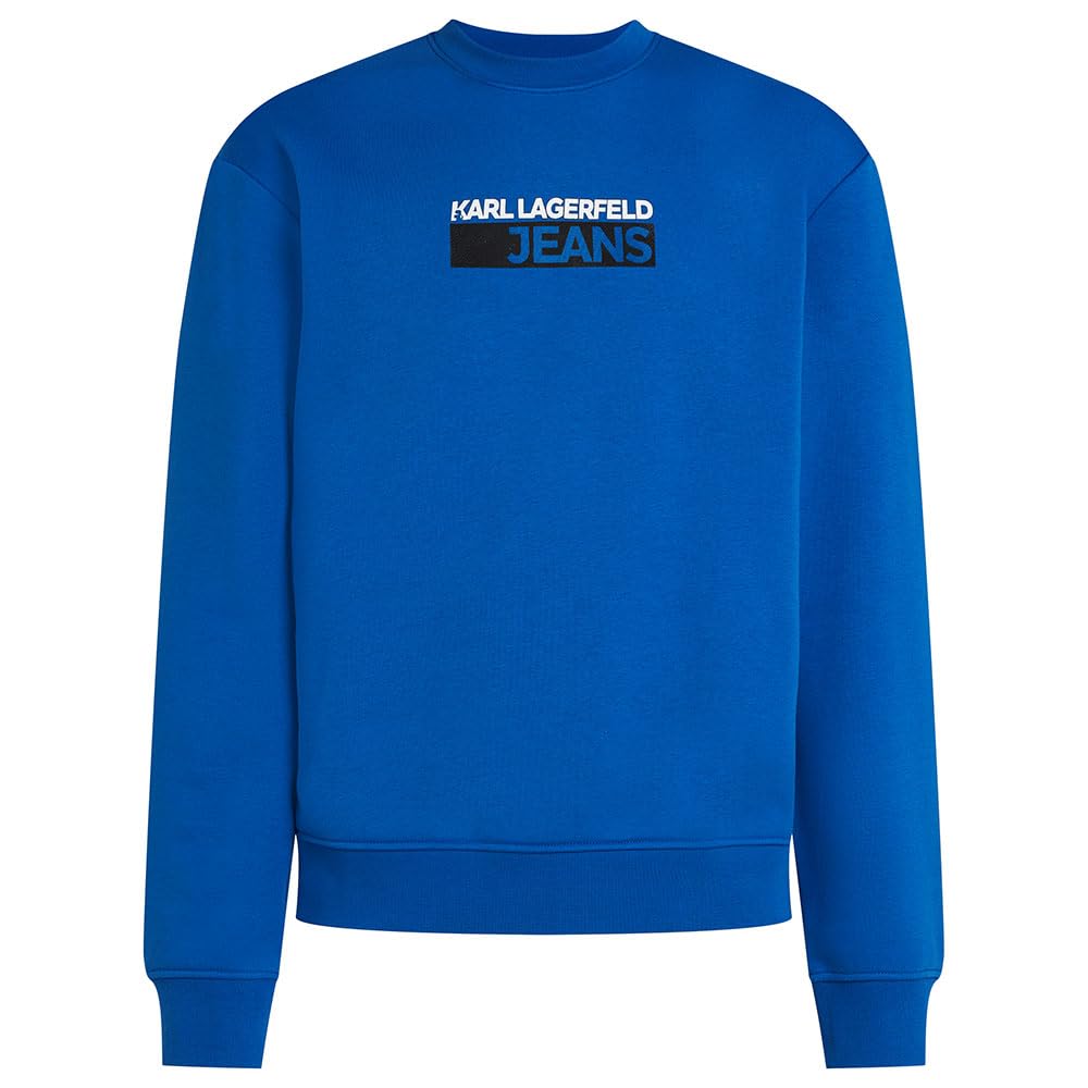 KARL LAGERFELD JEANS, Men's, Regular Logo Sweat, Regular Fit, Blue, S