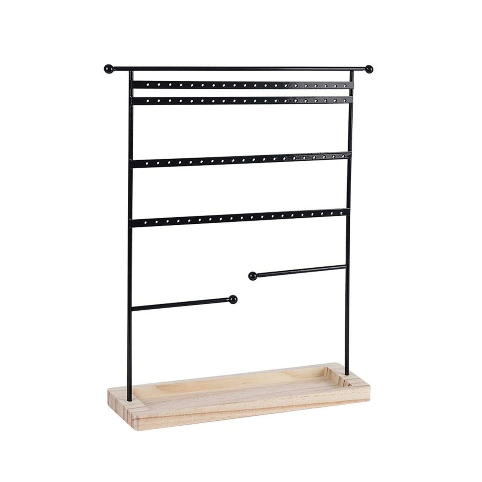 Gioielli Supporto Espositore Gioiello Porta 7 Strati 80 Fori Orecchini Porta Supporto per Collana