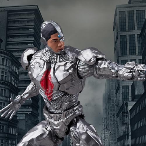 HiPlay Fondjoy Collectible Figure Full Set: Cyborg, 1:9 Scale Miniature Action Figurine DCGG, Cyborg Dcgg - Image 4