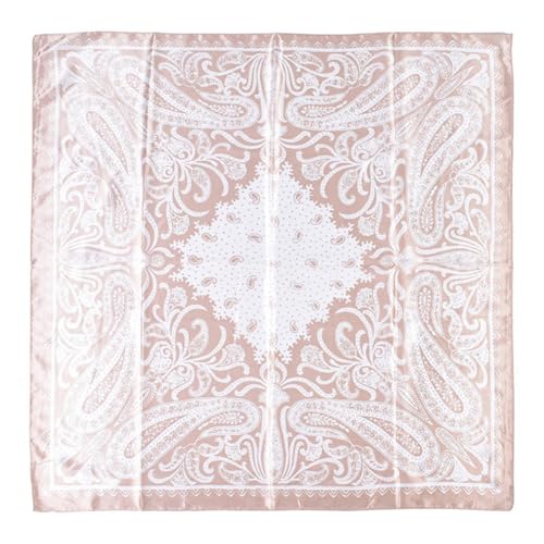 35” Satin Large Square Head Scarves Silky Like for Women Neck Scarf Hair Sleeping Silky Paisley Scarves2