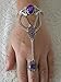 Purple Slave Bracelet, handmade jewelry boho bohemian hippie gypsy moroccan renaissance medieval victorian gothic hand chain
