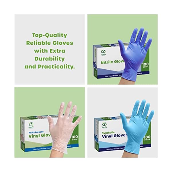 Black Nitrile Disposable Gloves 6 Mil. Extra Strength Latex & Powder Free, Chemical Resistance, Textured Fingertips Gloves - Image 7