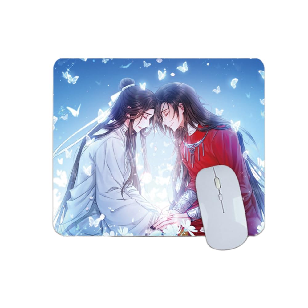 Heaven Official's Blessing Mouse Pad Xielian Anti-Slip Mousepad Huacheng Mat Small Gaming Office Coffee Cup Mat for Anime Fans