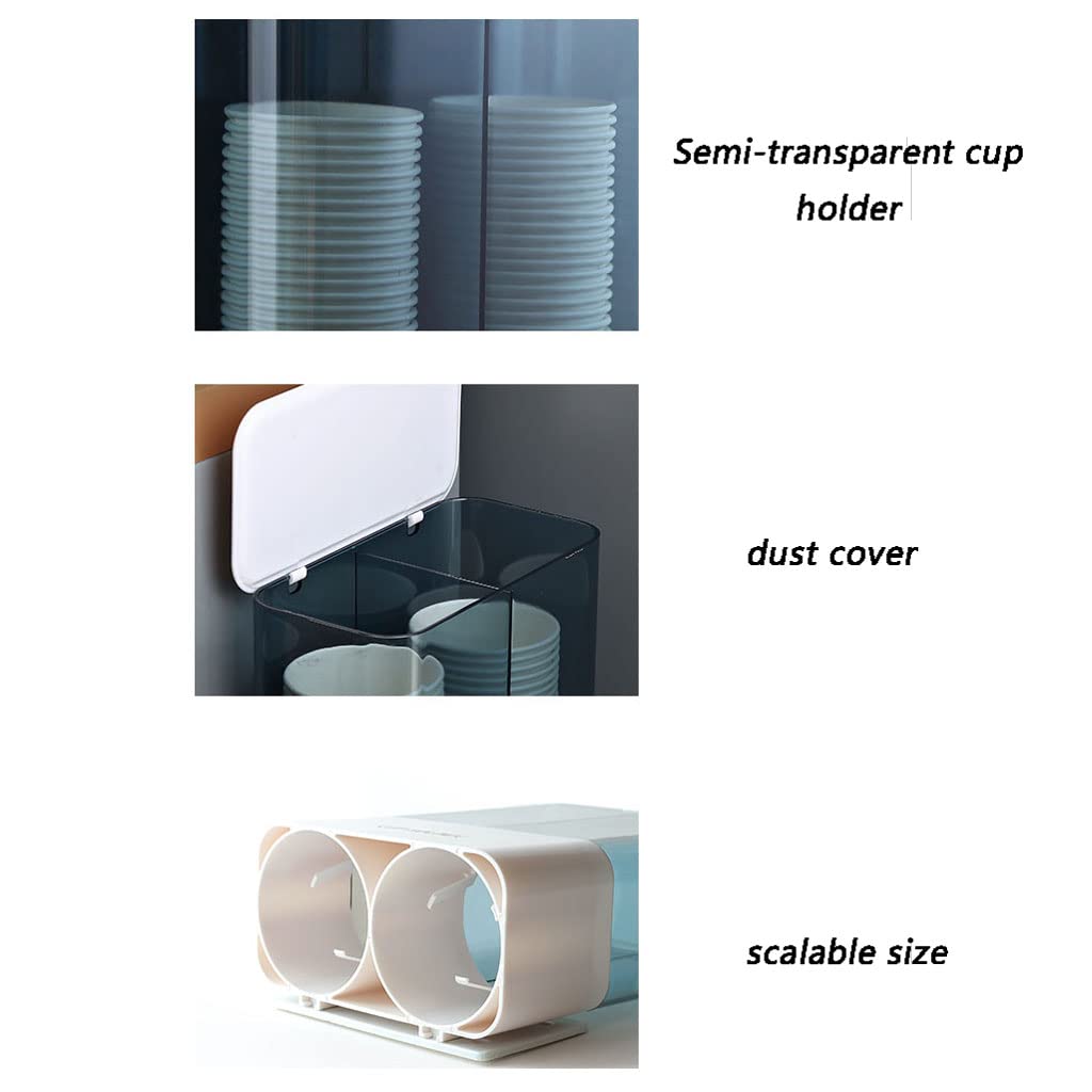 Dispenser Per Bicchieri Di Plastica - Montaggio A Parete, Capacità 30 O 60 Bicchieri - Foto 6