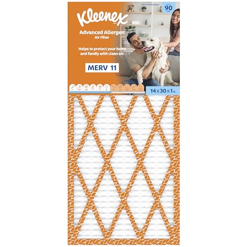 Kleenex Advanced Allergen Air Filter 14x30x1 Inches - 11 MERV RATING (4-Pack) - image 2