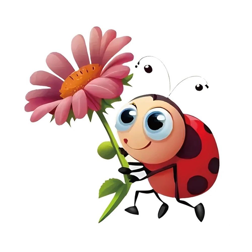 1pc Car Sticker Ladybug Pattern Sticker for Motorcycle Water Bottles Laptops
