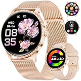 ⭐️【Votre allié fitness】 Montre connectée pour femme avec plus de 100 modes sportifs pour l'intérieur et l'extérieur ; suit les pas, les calories, la distance, la fréquence cardiaque et d'autres données d'exercice - Atteignez vos objectifs sportifs grâce à ce traqueur d'activité et de fitness. Montre étanche IP68 pour une utilisation quotidienne : résiste à la pluie, au lavage des mains et à la transpiration.