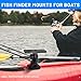 Xproutdoor Fish Finder Mounts for Boat, 360° Adjustable Fish Finder Mounting Brackets, Depth Finders Mount, Universal Marine Electronics Mounting Plate for Boat, Canoe, Kayak
