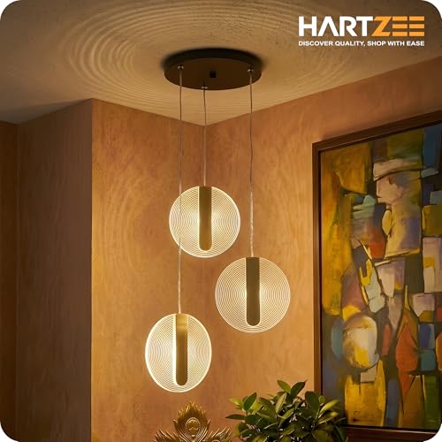 Image of Liora 2 Pack Chandelier Modern Hanging Pendant Lights Warm White LED Decorative Ceiling Light for Living Room Dining Area Bedroom Luxury Indoor Lighting Fixture
