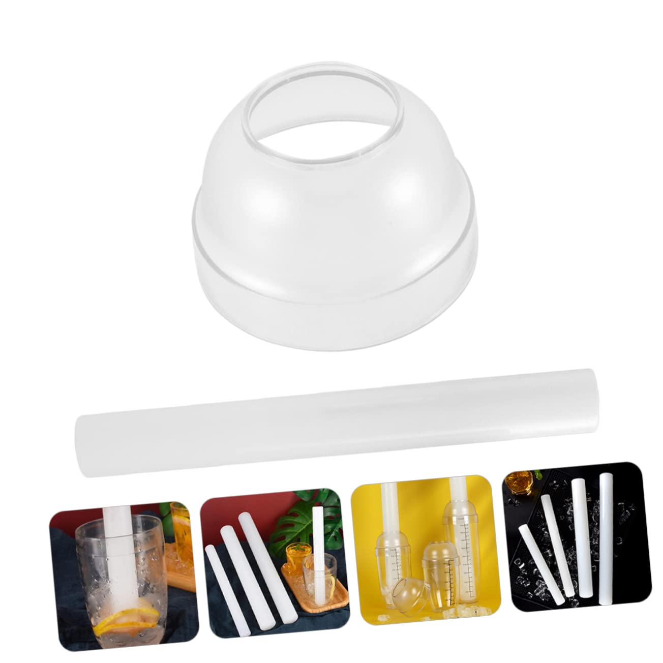 Garneck Lemon Squeezer Smasher Bar Ice Hammer with Grinding Rod Cover Pp Pestle Hand Beaten for Juicing