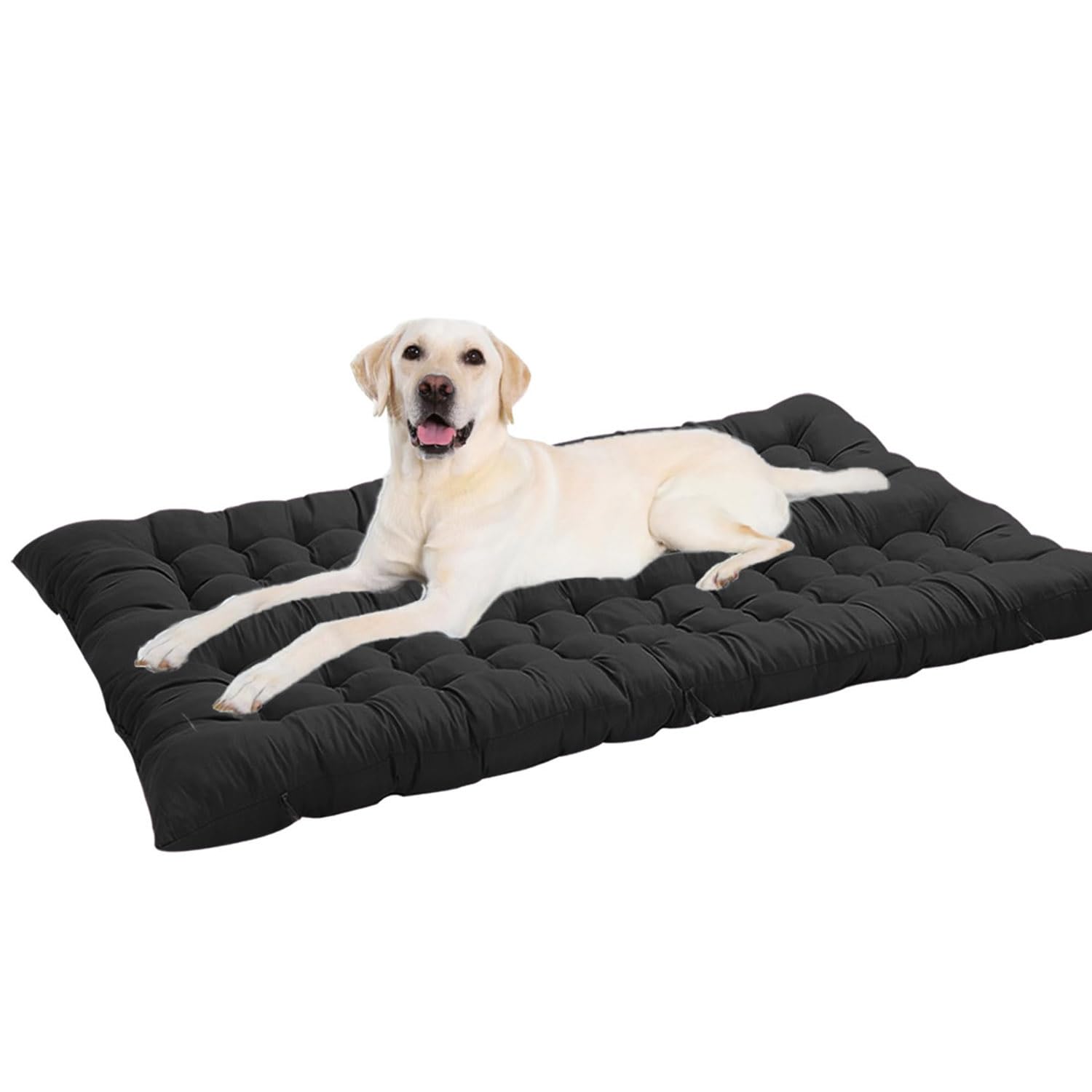 Lit pour grands chiens noir XL XXL lavable et durable 150x60 cm