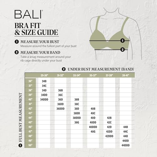 Image of Bali Women's Wireless Bras for Women - Comfort Revolution Wireless Bra - Adjustable & Supportive - Plus Size Women