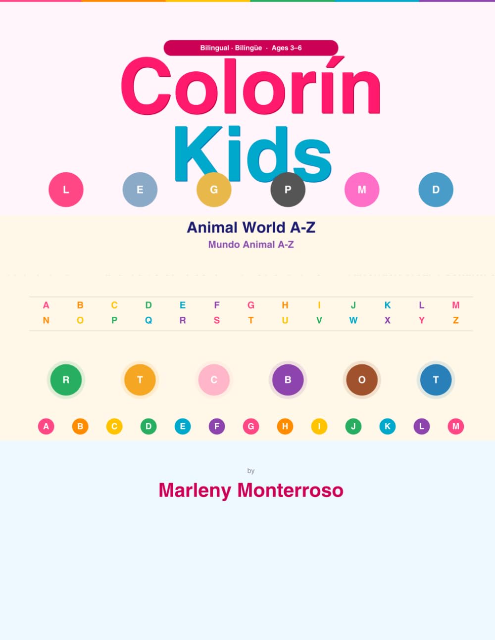 Colorín Kids: Animal World A-Z: Learn, Color & Discover | Mundo Animal A-Z: Aprende, Colorea y Descubre