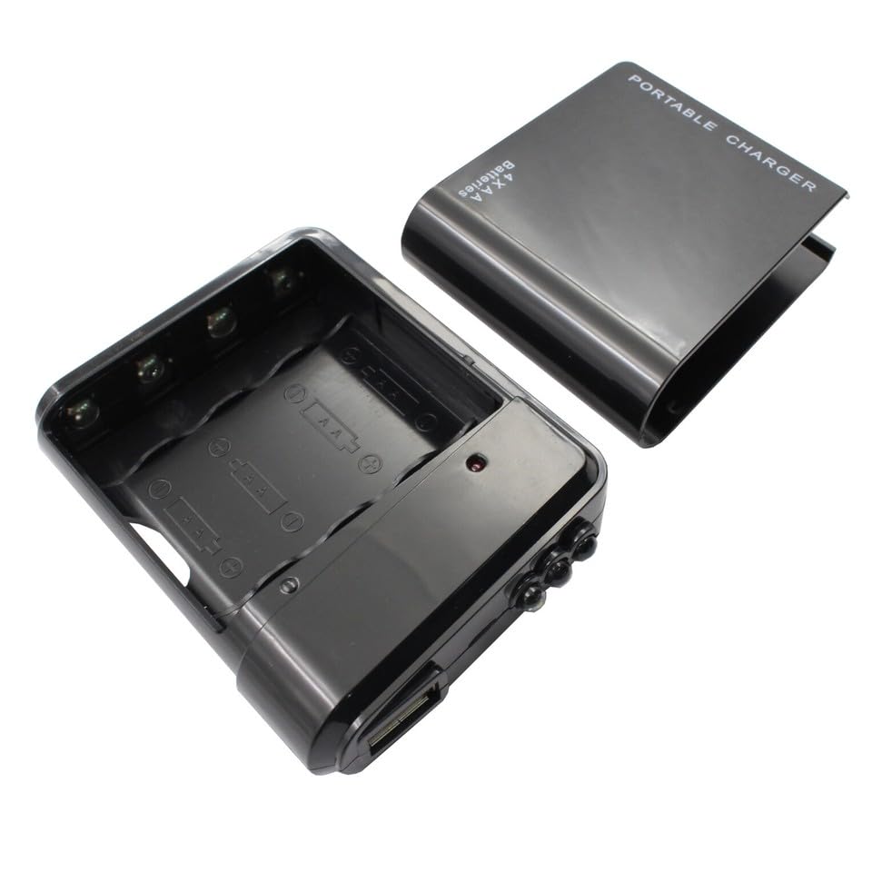 EMERGENCY USB BATTERY POWER BANK COMPACT PORTABLE 4 AA BATTERIES
