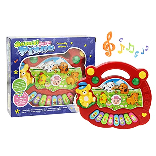 赤ちゃんのためのミュージカルおもちゃ-動物の音で子供の教育的なミュージカルおもちゃ|子供のためのアニマルファームエレクトリックピアノキーボード楽器 Naohu