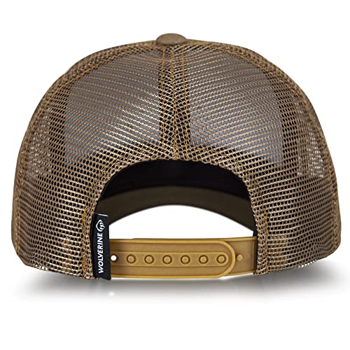 Image of Wolverine Trucker Hat | Mesh Back | Snapback | Adjustable | Rugged | Durable | Workwear