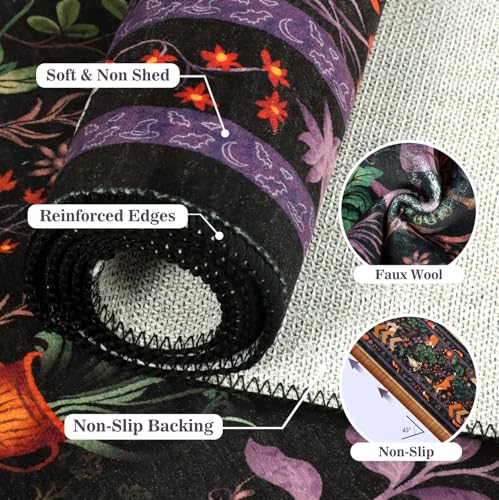Tapete decorativo nesrt 5x7 ft animal print negro miniatura 6