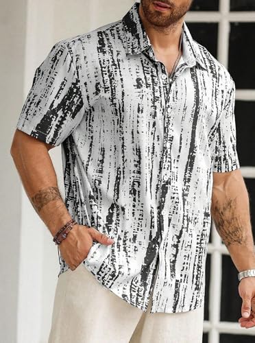 Lymio Shirt for Men|| Regular Fit Shirt for Men|| Men Stylish Shirt (Tiedite-Black-M)