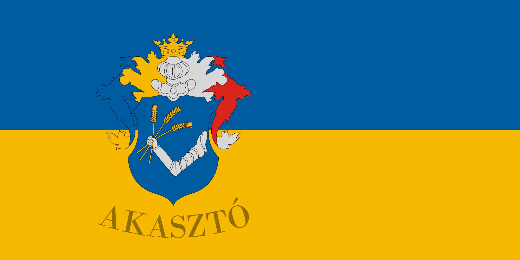 Drapeau Large Akasztó emblème grand format aux finitions de haute qualité