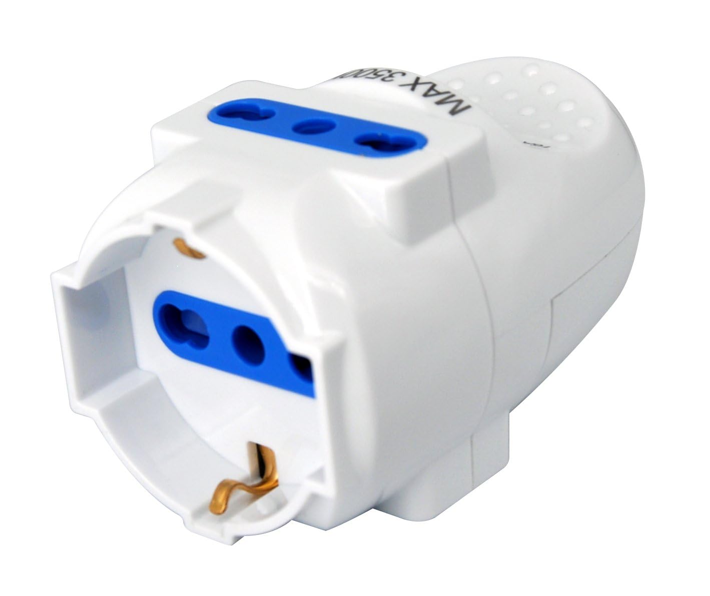 ZOREI 4 Prese Schuko Volanti - Adattatore Multistandard Italiano/Tedesco | 10/16A 250V | Bianco - Foto 7