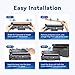 Compatible TN830XL Toner Cartridge High Yield Replacement for Brother TN830 TN-830 TN830 XL TN-830XL use with HL-L2460DW DCP-L2640DW HL-L2405W MFC-L2820DW HL-L2480DW Printer (1 Black 3000 Pages)