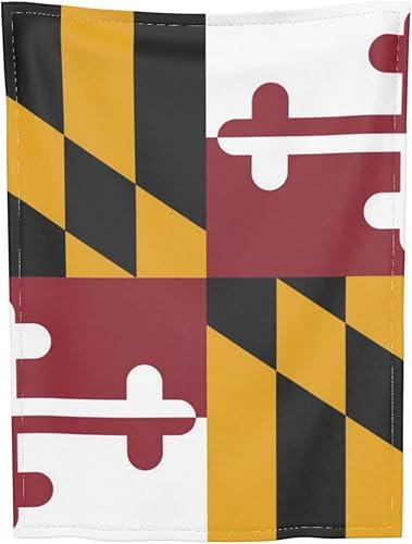 Miniatura 2 de Manta de bandera de Maryland para bebé, niño o niña, manta para siesta para niños, manta de cama, manta de viaje, manta para mascotas, manta para