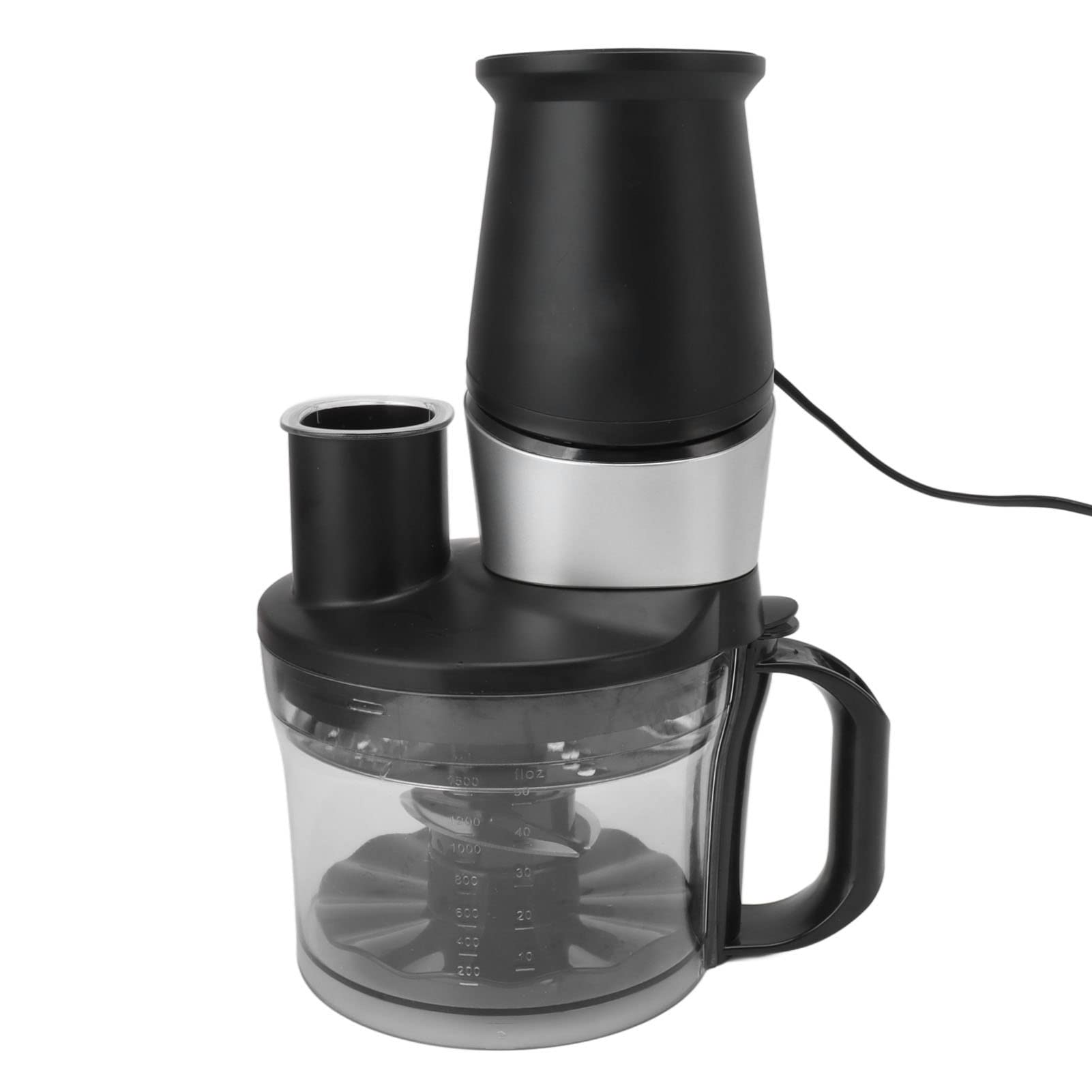 Blender Nablatowy 10 W 1, Ekstraktor SkładnikóW Odżywczych i Krajarka do Warzyw o Mocy 1500 W, Ostrze ze Stali Nierdzewnej, Ręczna Wyciskarka do Soku z 3 Pojemnikami, Blender Domowy