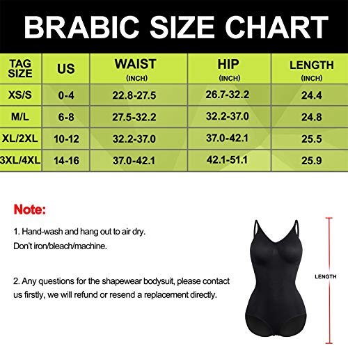 BRABIC Seamless Shapewear Bodysuit for Women - V-Neck, Sleeveless, Tummy Control - Thumbnail 7