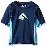 Kanu Surf Toddler Boys Paradise UPF 50+ Sun Protective Rashguard, Paradigm Navy, 2T