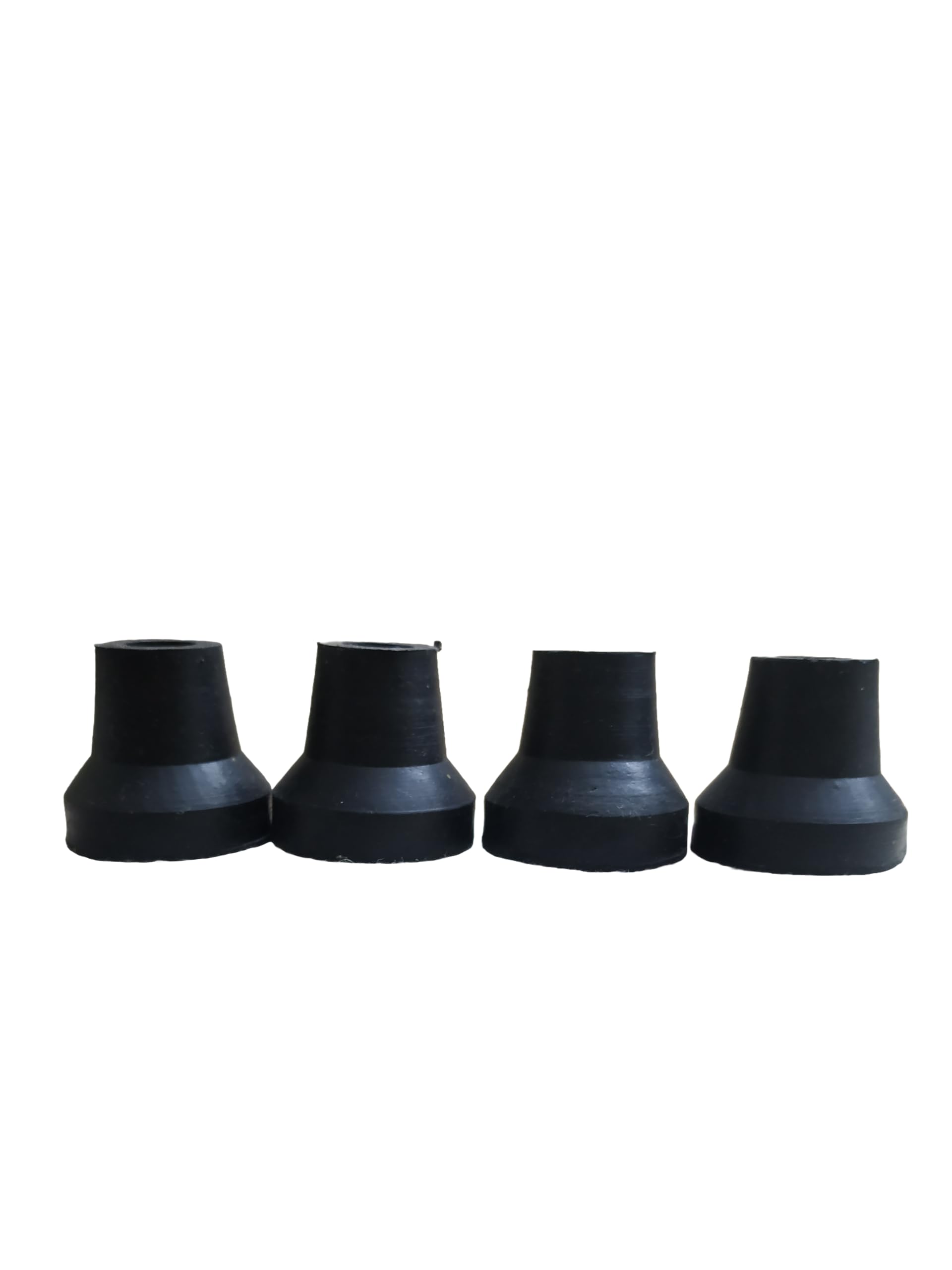 Walking Stick Rubber Tips, Black, 15mm Inner Diameter, 4 and 3 Leg Design, Replacement Bush Ferrules for Walking Canes and Sticks, Pack of 4-image-19