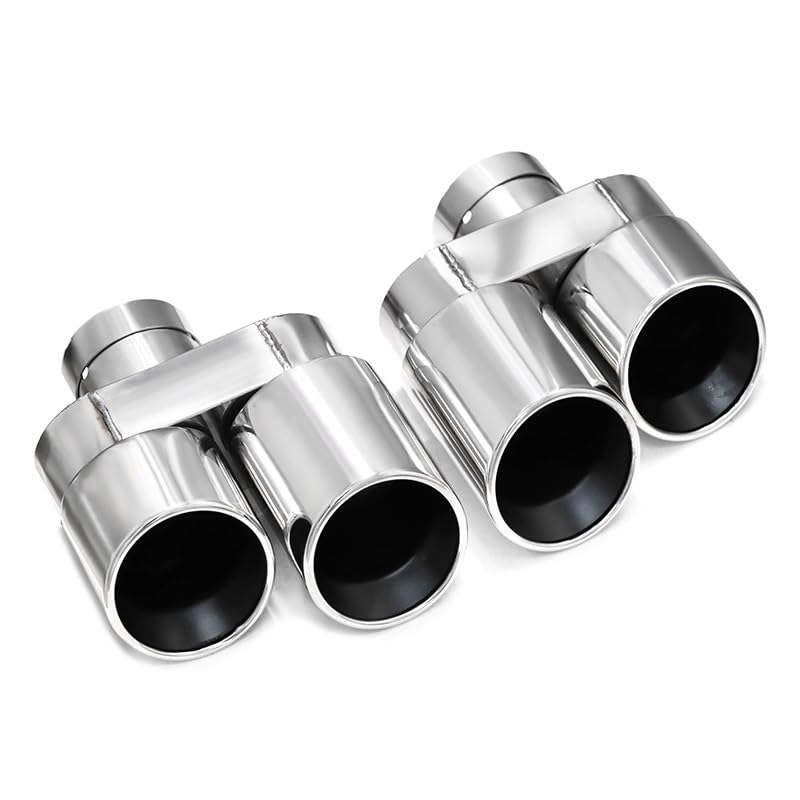 Embouts silencieux BMW G20 G21 quad carbone 2.5 pouces buse échappement Silver B