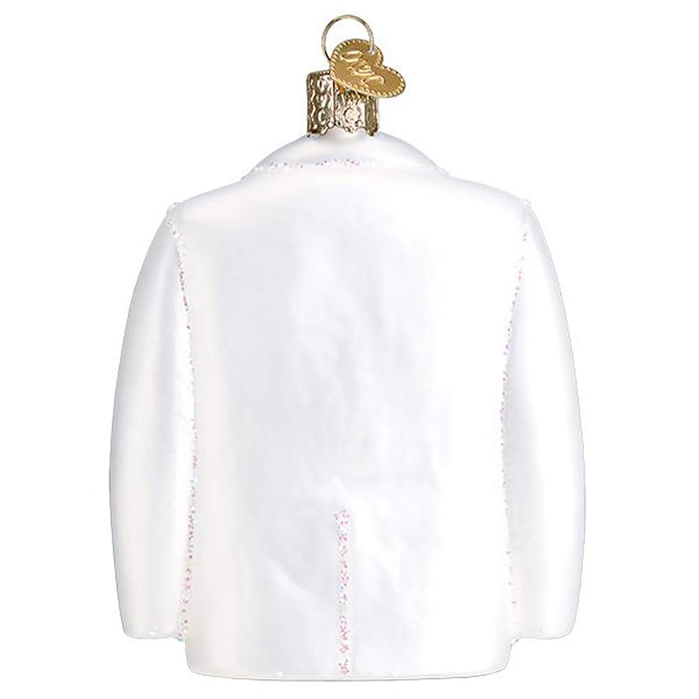 Old World Glass Christmas Veterinarian's Coat Ornament Free Box 36282 New