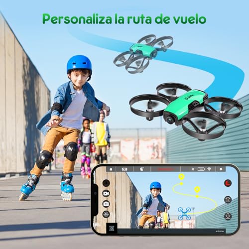 Miniatura 9 de Loolinn Drones Para Niños Con Camara Ajustable 8 , Mini Dron Con Fotos Y Videos, Incluye Dos Baterias, Seguro Para Volar, Fácil De Volar, Certificación Aprobada C0 Idea Para Regalo