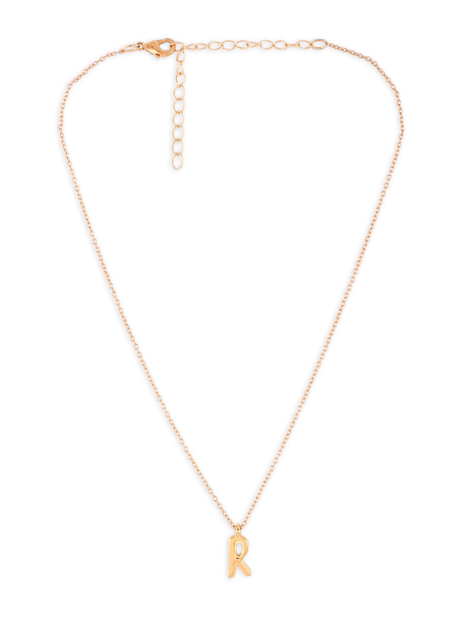 ZAVERI PEARLS Gold Tone Contemporary R Alphabet Pendant & Chain For Women-ZPFK13641 (B0B3X9TF7L) Amazon Price History, Amazon Price Tracker