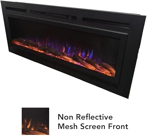 Miniatura 5 de Touchstone Chimenea eléctrica Sideline 80047 con pantalla frontal antirreflejos de 60"