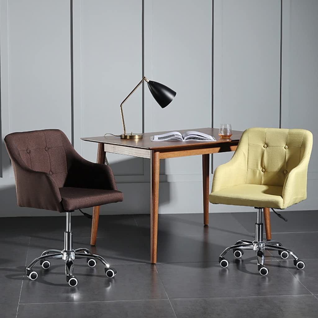 Ergonomiczna tkanina domowe biuro obrotowe krzesło biurkowe regulowana wysokość do małych przestrzeni wygodne krzesło do salonu sypialni