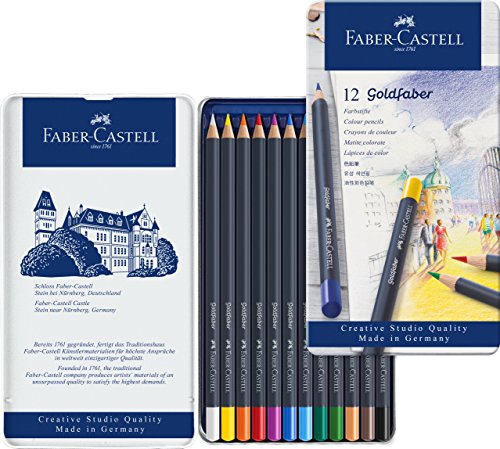 Lápis de Cor Goldfaber 12 Cores, Faber-Castell