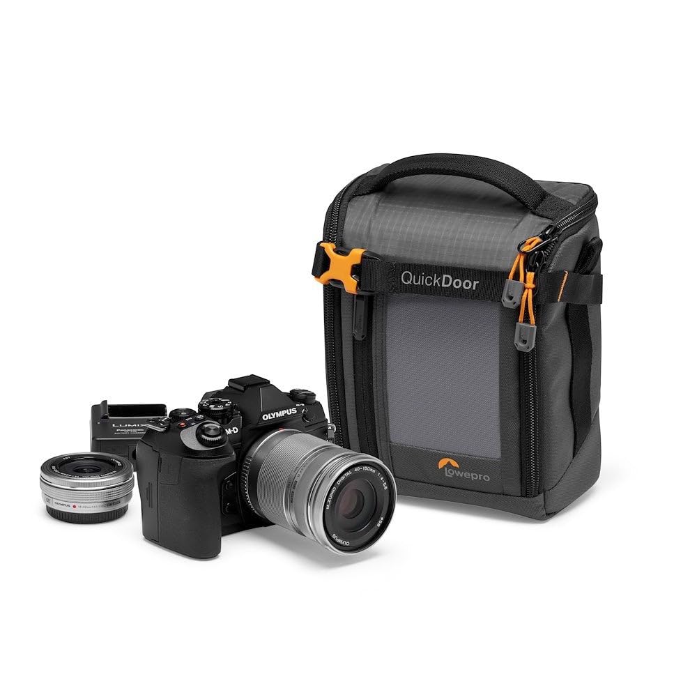 Lowepro GearUp Creator Box Medium II Sac Appareil Photo sans Miroir Reflex Numérique Accès Rapide Tissus Recyclés Gris