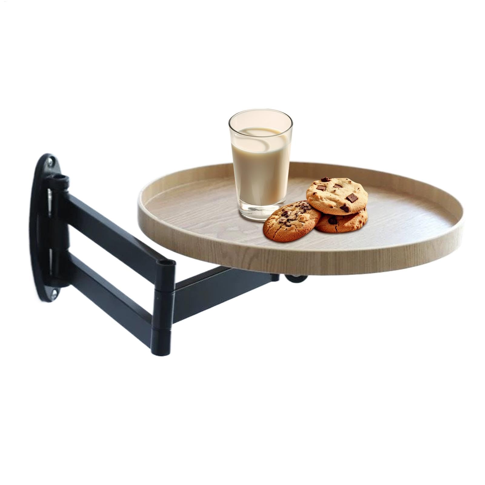 Table ronde pliable murale pour briser le manque d'espace grâce au bureau flottant rétractable