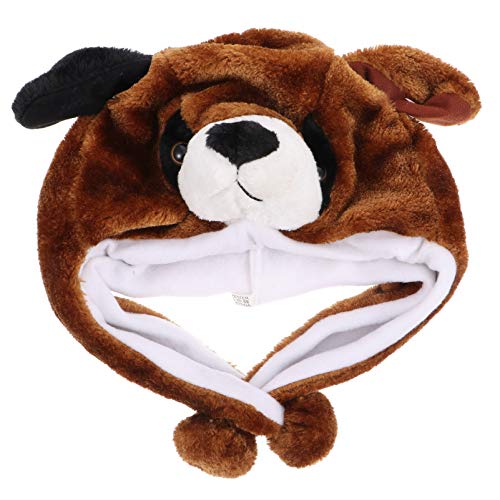 ifundom Cartoon Boys and Girls Warm Hat Toddler Cap Dog Design Plush Head Wrap for Boys