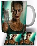 Tomb Raider Alicia Vikander Lara Croft Keramik Becher 325ml Tasse Mug