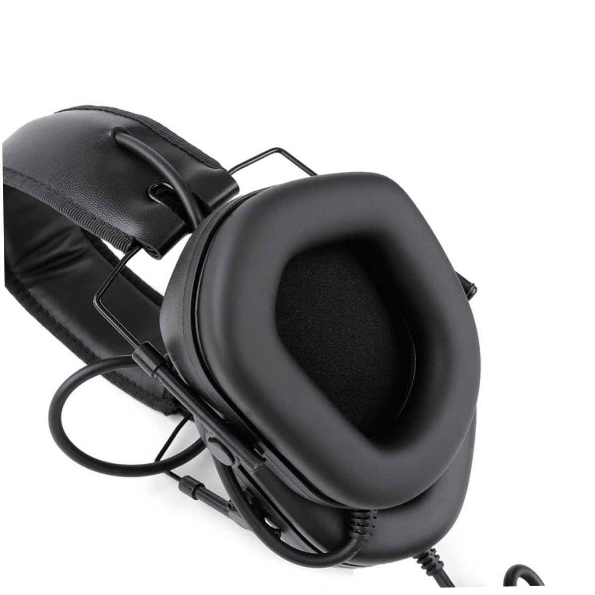 Orejeras electrónicas Reducción de ruido Protectores auditivos Protección auditiva Auriculares antirruido con micrófono para mujeres y hombres Negro y 1