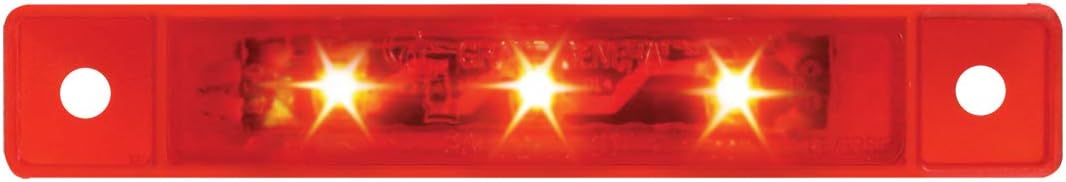 GG Grand General 76282 3.5 Inches Ultra Thin Red/Red 3 LED Marker Light