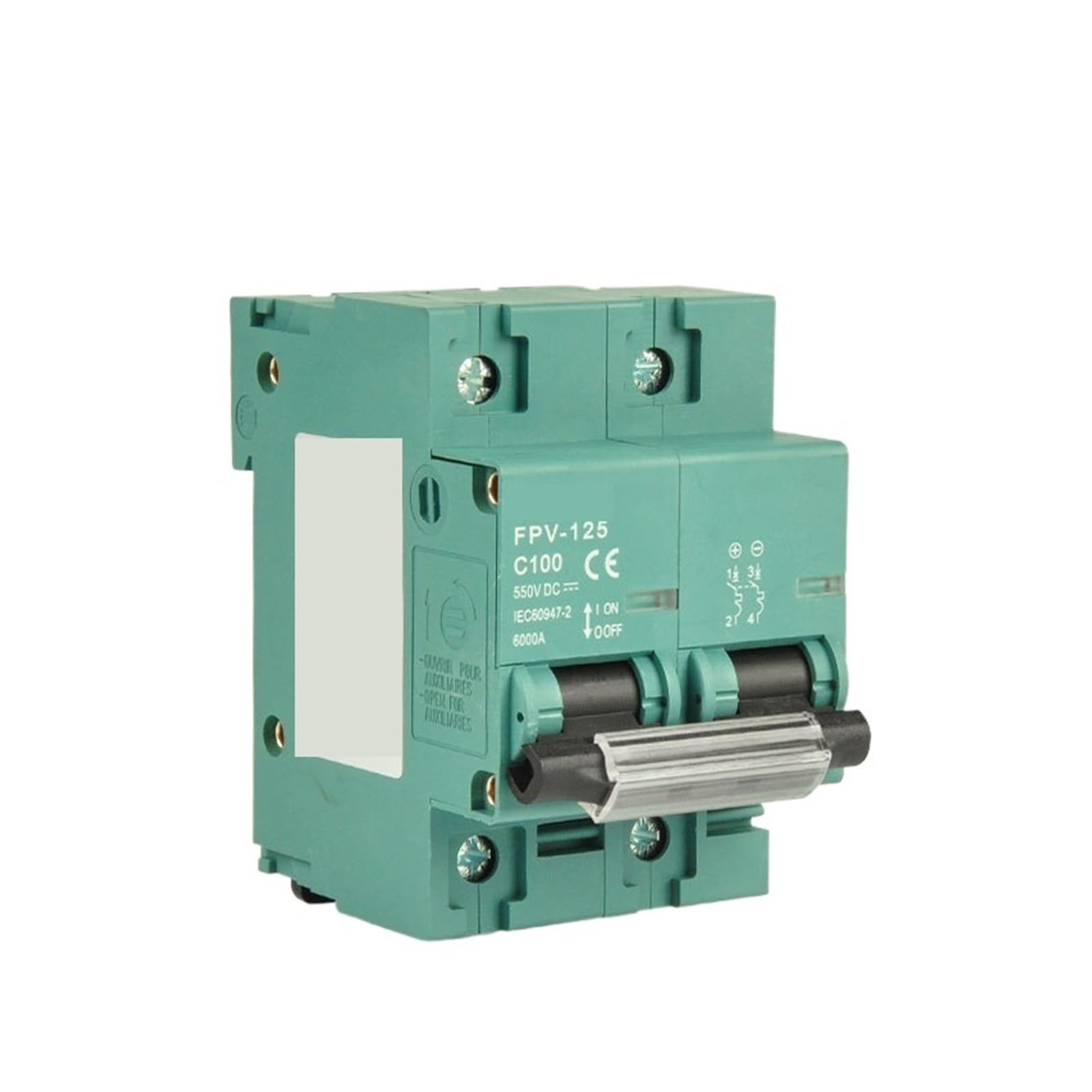 2P DC 550V/800V 80A 100A 125A DC Automatyczny wyłącznik fotowoltaiczny do instalacji fotowoltaicznej